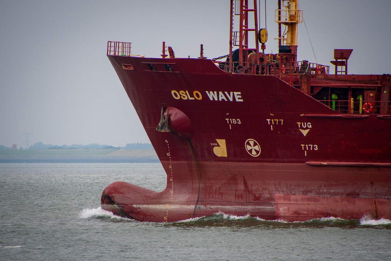 ship, prow, bow, sea, bulbous bow, vessel, large ship, nature, hull, tanker, container ship, water transport